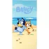 Bluey Sunny Beach strandtörölköző 70x140 cm Bluey és Bingo mintával