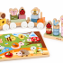 öttöm Bogárvilág 3 részes fajáték csomag PolarB rovaros építős favonattal, Eichhorn fogantyús puzzle-val és rovaros Montessori toronnyal